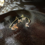 Shiny Zircon Butterfly Ear Clips