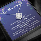 To My Mom Love Knot Necklace