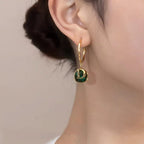Emerald Zircon Dream Seeker Earrings