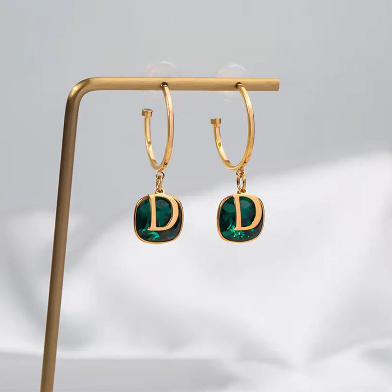 Emerald Zircon Dream Seeker Earrings
