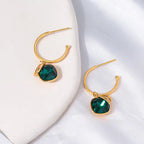 Emerald Zircon Dream Seeker Earrings