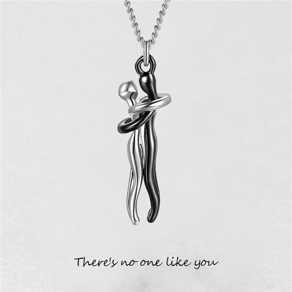 Unity Hug Couple Necklace