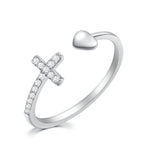 To My Daughter Pray Through It Heart And Cross Ring