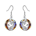 For Self - I Survived Because The Fire Inside Me Burns Brighter Than The Fire Around Me Colorful Crystal Phoenix Necklace