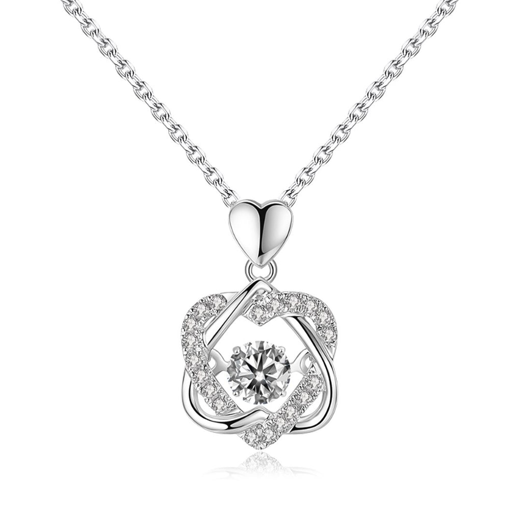 For Friend - Not Sisters By Blood But Sisters By Heart Love Knot Necklace