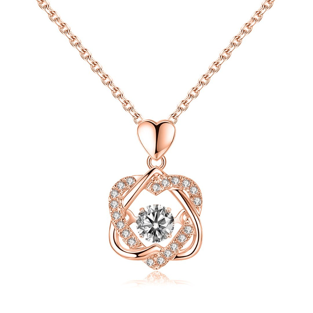 For Friend - Not Sisters By Blood But Sisters By Heart Love Knot Necklace