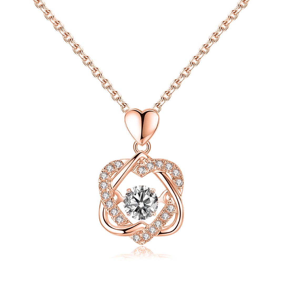 For Friend - Not Sisters By Blood But Sisters By Heart Love Knot Necklace
