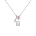 Crystal Aurora Rock Candy Necklace