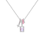Crystal Aurora Rock Candy Necklace