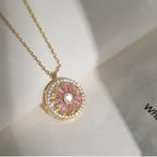 Luxury Crystal Sunflower Fidget Necklace