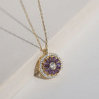 Luxury Crystal Sunflower Fidget Necklace