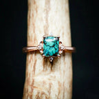 Natural Turquoise Faux Diamond Ring