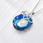 For Love - S925 I Love You until Infinity Runs Out Crystal Infinity Necklace