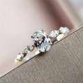 Melody Oval Moissanite Engagement Ring