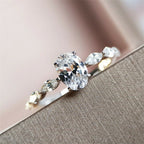 Melody Oval Moissanite Engagement Ring