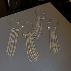 Sparkling Crystal Tassel Earring