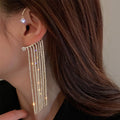 Sparkling Crystal Tassel Earring