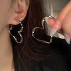 Big Heart-Shaped Fashion Earrings