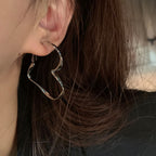 Big Heart-Shaped Fashion Earrings