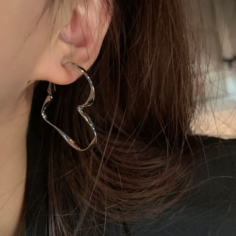 Big Heart-Shaped Fashion Earrings