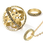 Handmade Anxiety Relief Sphere Spinner Ring