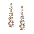 Pearl Moissanite Dangle Chandelier Drop Earrings