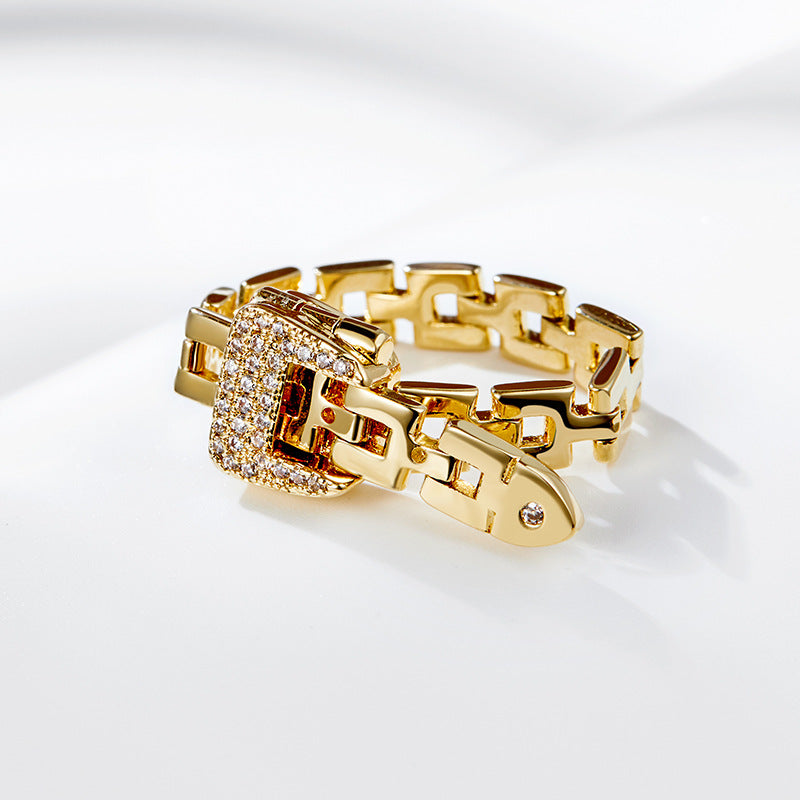 Fashionable Adjustable Buckle Ring