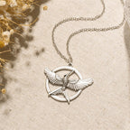 The Fire Inside Me Burns Brighter Than The Fire Around Me Circle Phoenix Necklace