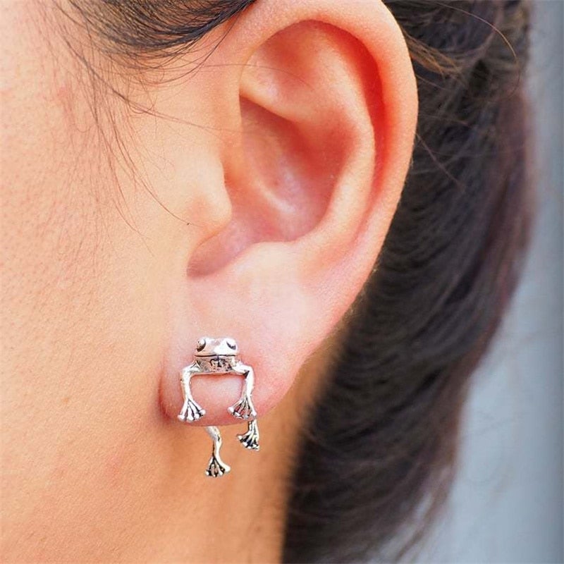 'Take It Easy' Frog Earrings