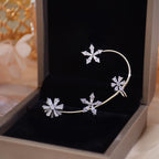 Snowflake Windmill Rotatable Style Zircon Earrings