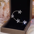 Snowflake Windmill Rotatable Style Zircon Earrings