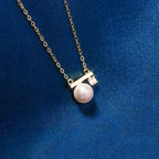 S925 Life is 90% How You React it Pearl Balance Necklace