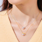 S925 Life is 90% How You React it Pearl Balance Necklace
