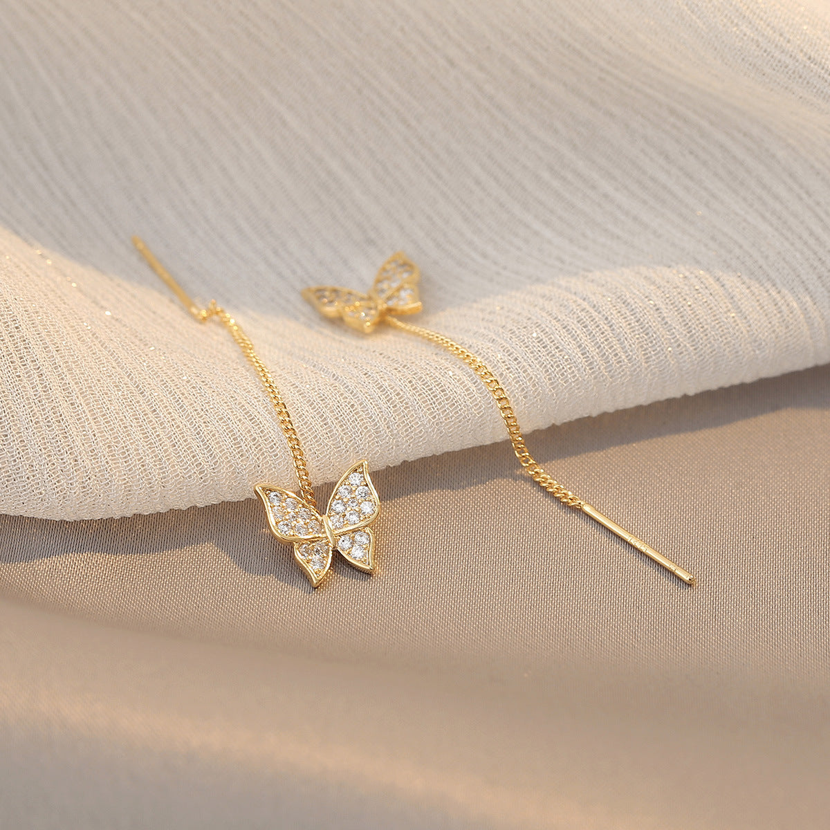 Shiny Fantasy Butterfly Earrings