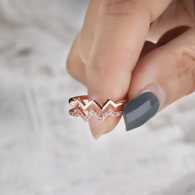 Christmas SaleTo My Daughter 'Highs and Lows' Ring