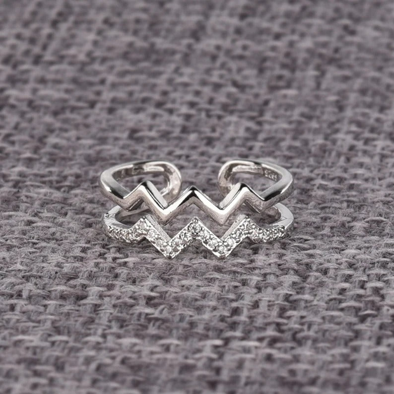 Christmas SaleTo My Daughter 'Highs and Lows' Ring