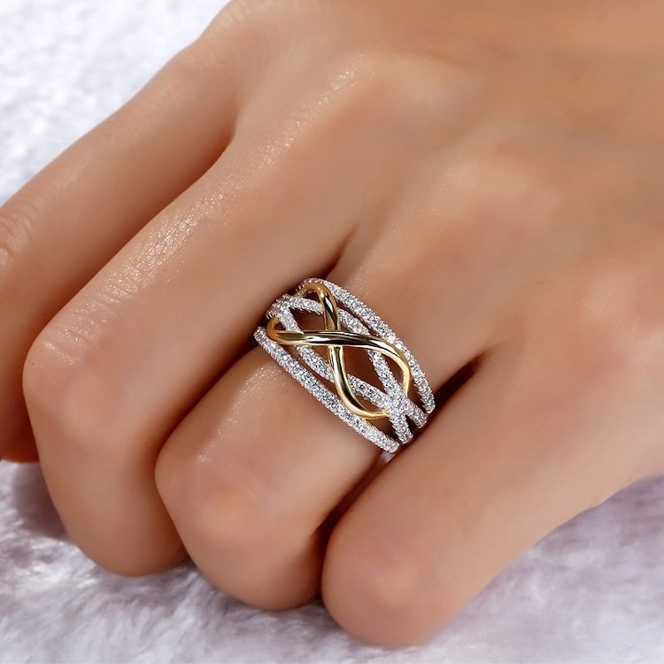 Mother & Daughter Forever Linked Together Ring