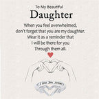 To My Beautiful Daughter – I Love You Forever Ring