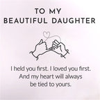 To My Beautiful Daughter - Forever Love Knot Sterling Silver Necklace