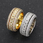 Golden Slumber Cuban Spinning Anxiety Ring
