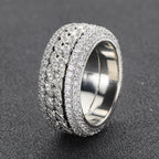 Golden Slumber Cuban Spinning Anxiety Ring