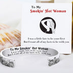 For Love - To My Smokin' Hot Woman Wave Cuff Bracelet