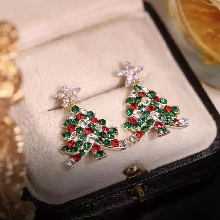 Shiny Christmas Tree Earrings | Perfect Gift