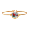 Red Cardinal Bangle Bracelet
