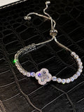 Tennis Bracelet Round Cut Created Moissanite