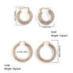 Sparkling Hoop Fashion Earrings