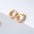 Sparkling Hoop Fashion Earrings