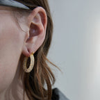 Sparkling Hoop Fashion Earrings