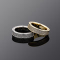 Faux Three Row Fashion Masonry Ring