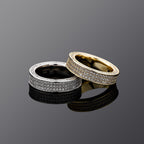 Faux Three Row Fashion Masonry Ring